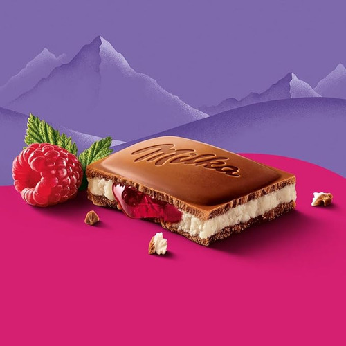 Barra de Chocolate Crema de Frambuesa 100g Milka