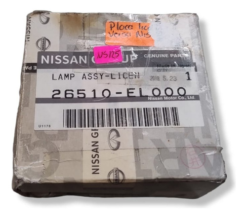 Luz De Placa Nissan Versa 2007 2011 Original Trasera