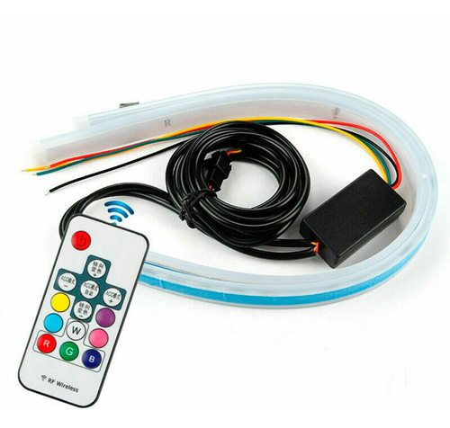 Led Pixel Drl Rgb Control Remoto Luz Giro Secuencial 30 Cm