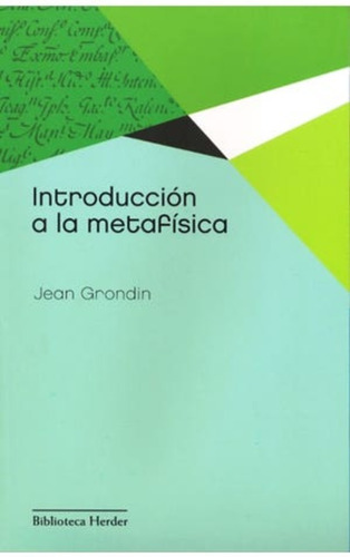 Introduccion A La Metafisica