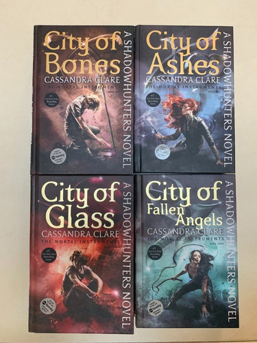 Libro Shadowhunters Vol 1-4 City Of Bones Ashes Glass Fallen