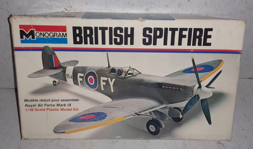 Avion British Spitfire Kit Monogram Escala 1/48 (Usado)