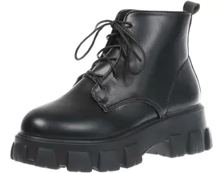 Botas Martin Negro Antideslizantes Impermeables Mujer Moda