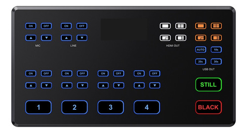 Hd60 Streaming Video Switcher 4 Entrada Hdmi 1080p Captura