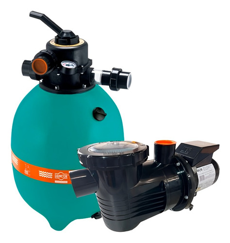 Kit Filtro E Bomba Piscina Dancor + Bomba 1/3 Cv - Dfr-15