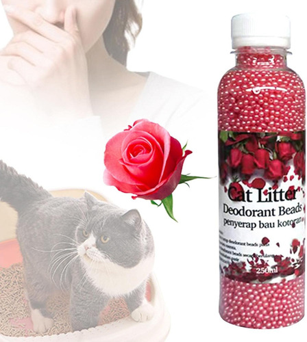 Perlas Desodorantes Para Baños Arena Sanitarios Gatos Color Rosado - Rosas