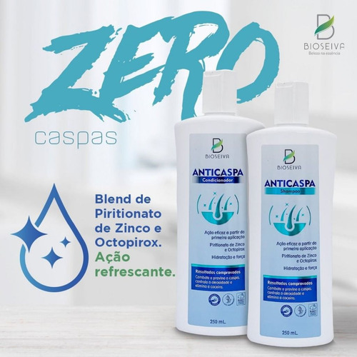 Kit Anticaspa Bioseiva Shampoo E Condicionador 250ml