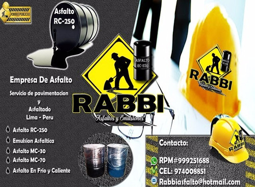 Asfalto Rc-250 100% Calidad A Nivel Nacional