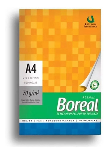 Resmas Boreal A4 70 Grs Caja Por 10 Unidades