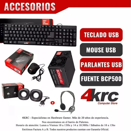Pc Armada Gamer Amd Ryzen 5 5600g 12 Nucleo Ram 16gb Ssd 480