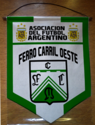 Banderin Paño Legitimo 40cm Ferro Carril Oeste