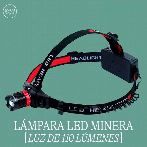 Soulflower Lampara de Cabeza de 110 lúmenes