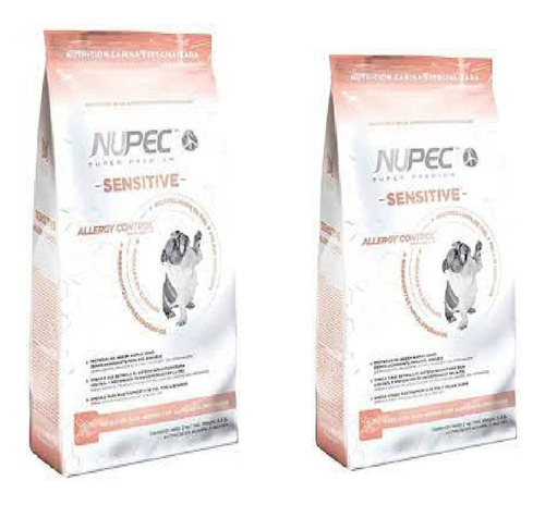 2 Bultos Alimento Croqueta Nupec Sensitive 15 Kg