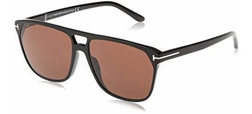 Tom Ford Ft0679 01e Brillante Negro Shelton Cuadrados 494pj