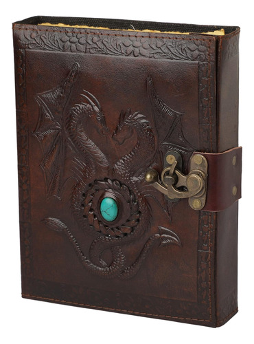 Libro: Overdose Deckle Double Dragon With Stone Leather Jour