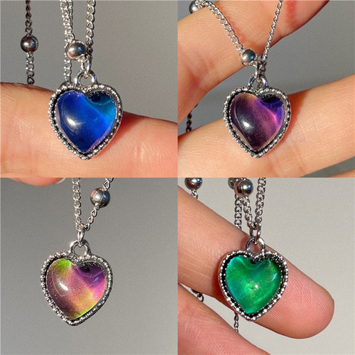Collar Colgante Que Cambia De Color Con Sensor De Temperatur