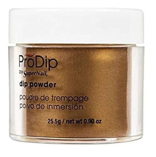 Supernail Prodip Dip Acrílico De Color, Cosecha De Polvo Oro