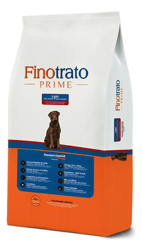 Pienso ligero Finotrate para perros adultos de razas grandes, 15 kg