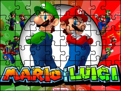 Rompecabezas Mario Bros Luigi 48 Piezas 