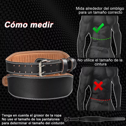 Cinturón De Pesas Faja Levantamiento Lumbar Cinto Gym Piel