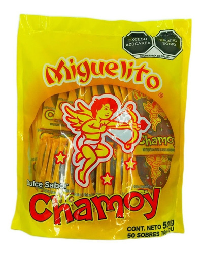 Miguelito Chamoy Bolsa Con 50 Sobres De 10g Chamoy Liquido