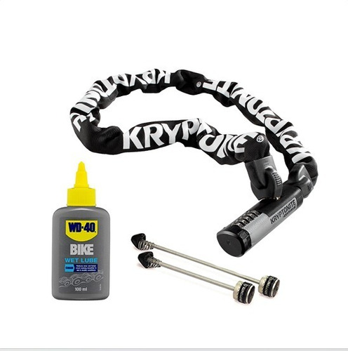 Cadena Bicicleta Kryptolok 912 Clave + Eje Mtb + Lubricante