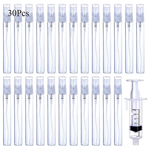 Luojery - 30pcs Frascos De Perfume De Vidrio Vacíos De 10ml