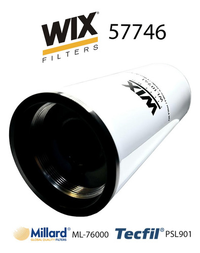 Filtro De Aceite Wix Wl10741 (57746) Para Motores Cummins