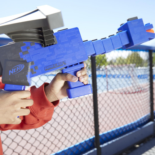 Blaster Nerf Minecraft Ender Dragon Con 12 Dardos De Espuma