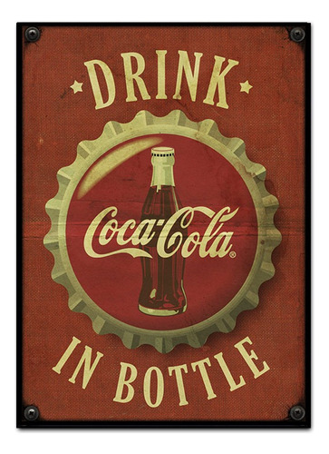 #682 - Cuadro Decorativo Vintage - Coca Cola Poster No Chapa