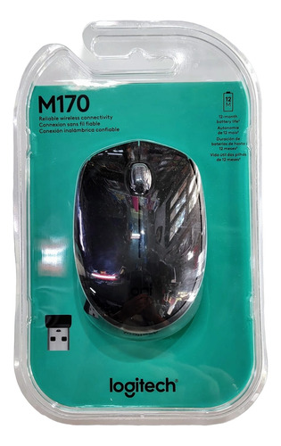 Mouse Inalámbrico Logitech  M170  Negro 