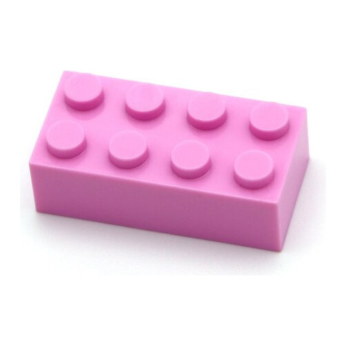 Imagen 1 de 3 de 40 Bloques Construccion Compatible Legos 4x2 Rosado Tienda7