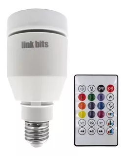 Foco Bocina Bluetooth- Luz Led Varios Colores