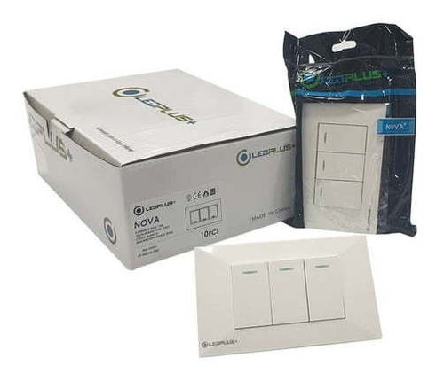 Imagen 1 de 1 de Interruptor Triple Lp-nova-003