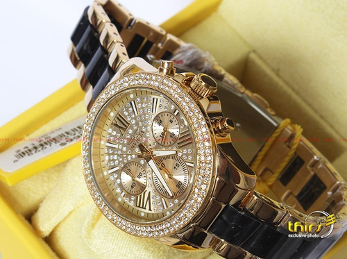 Invicta Angel Feminino 24125 - Banh Ouro 18 K Cristais Crav