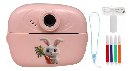 Camara Infantil Con Impresora Digital Instantánea Rosa