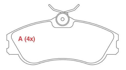 Pastilha Freio Diant Ceram Xsara Peug 306 93/ Willtec Fp411