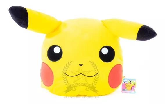 Peluche Mochila Gig Pikachu Cabeza Pokemon Japon Golden Toys