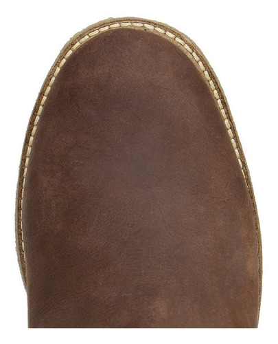 Botina Masculina Marrom Bico Redondo Zebu 26514