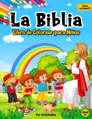 Libro: Jesús Libro Para Colorear Con Historias Bíblicas: Lib