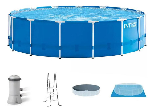 Kit Completo Piscina Intex 16.805 L Prism Armação Estrutural