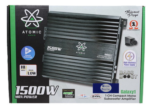 Amplificador 1canal Clase D Atomic Galaxy1 1500w Open Show