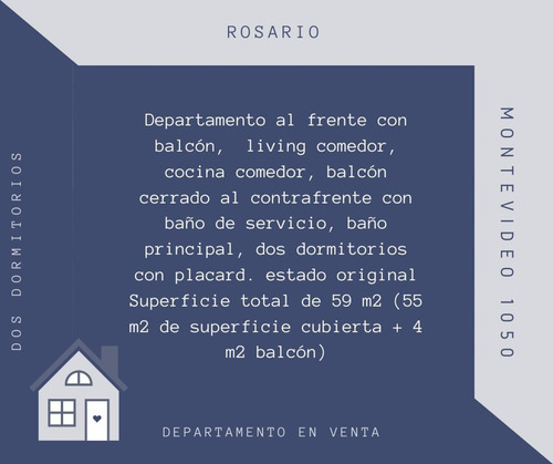 Depto De 2 Dormitorios. Montevideo/sarmiento
