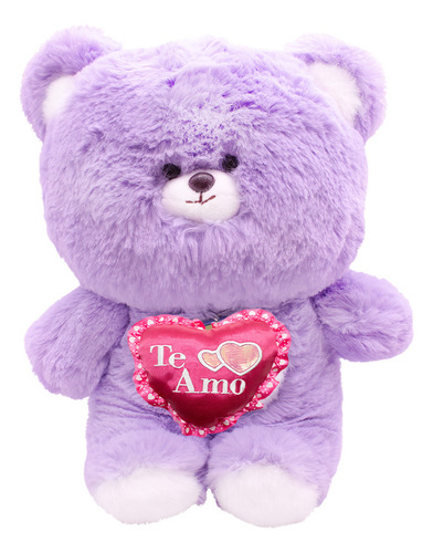 San Valentin Oso D Peluche Tierno Corazon Te Amo 50cm Color Te Amo Rosa