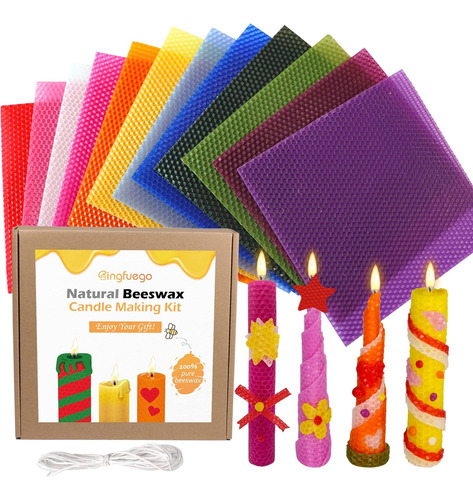 Kit De Fabricación De Velas De Cera De Abejas Niños 1...