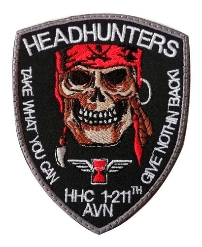 Headhunters, Parche Bordado Tactico Fuerza Aérea, Ejercito