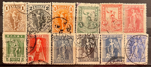 Grecia - Lote De 12 Sellos - Temas Varios P664