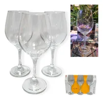 Comprar Copa Vino Agua Pack X 3 Unidades Copón Bazar Vajilla Cocina