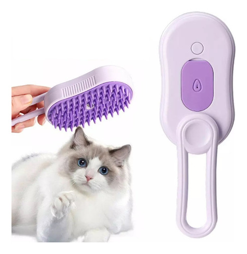 . Cepillo De Vapor Para Perros Y Gatos 3 En 1