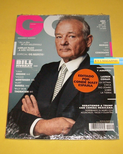 Bill Murray Revista Gq España Abril 2017